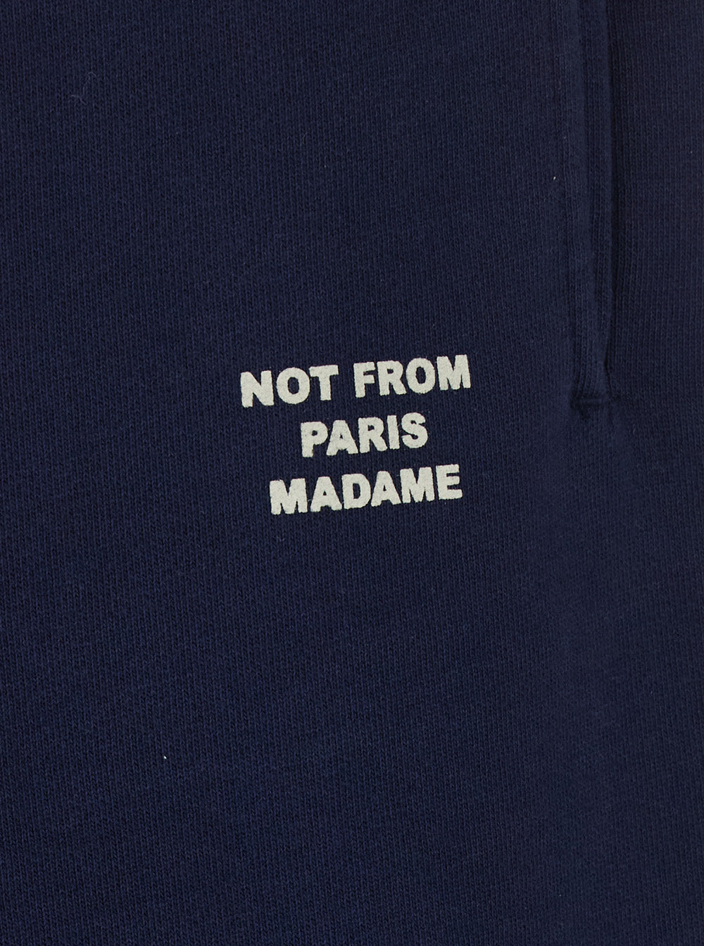 DrôLe De Monsieur Slogan-Embroidered Tech Joggers — Navy, view 3