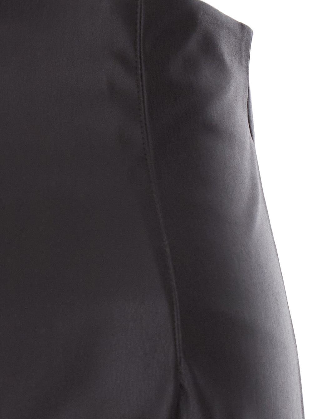Leplain Ecoleather Skirt — Brown, view 3