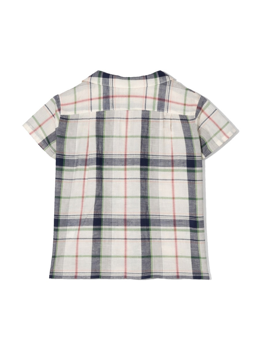 Bonpoint Cotton-Linen Blend Shirt — White, view 2