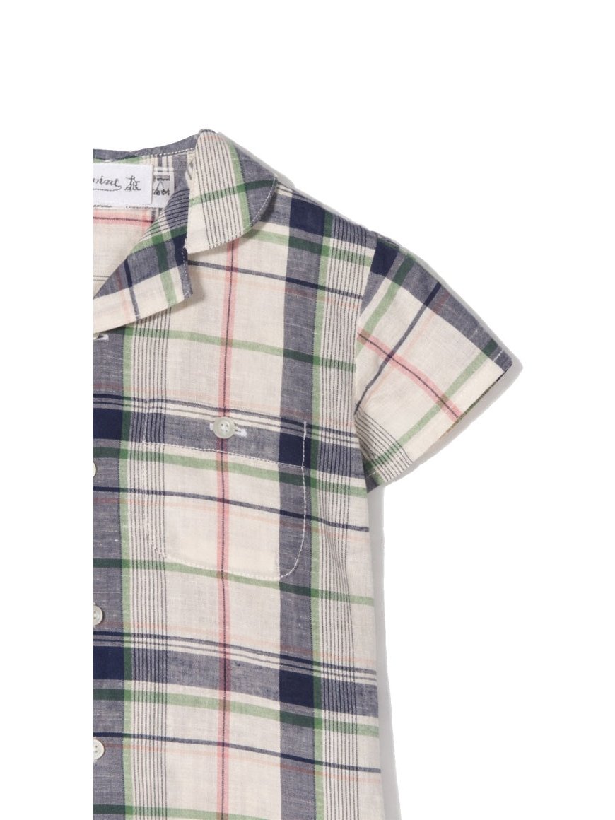 Bonpoint Cotton-Linen Blend Shirt — White, view 3