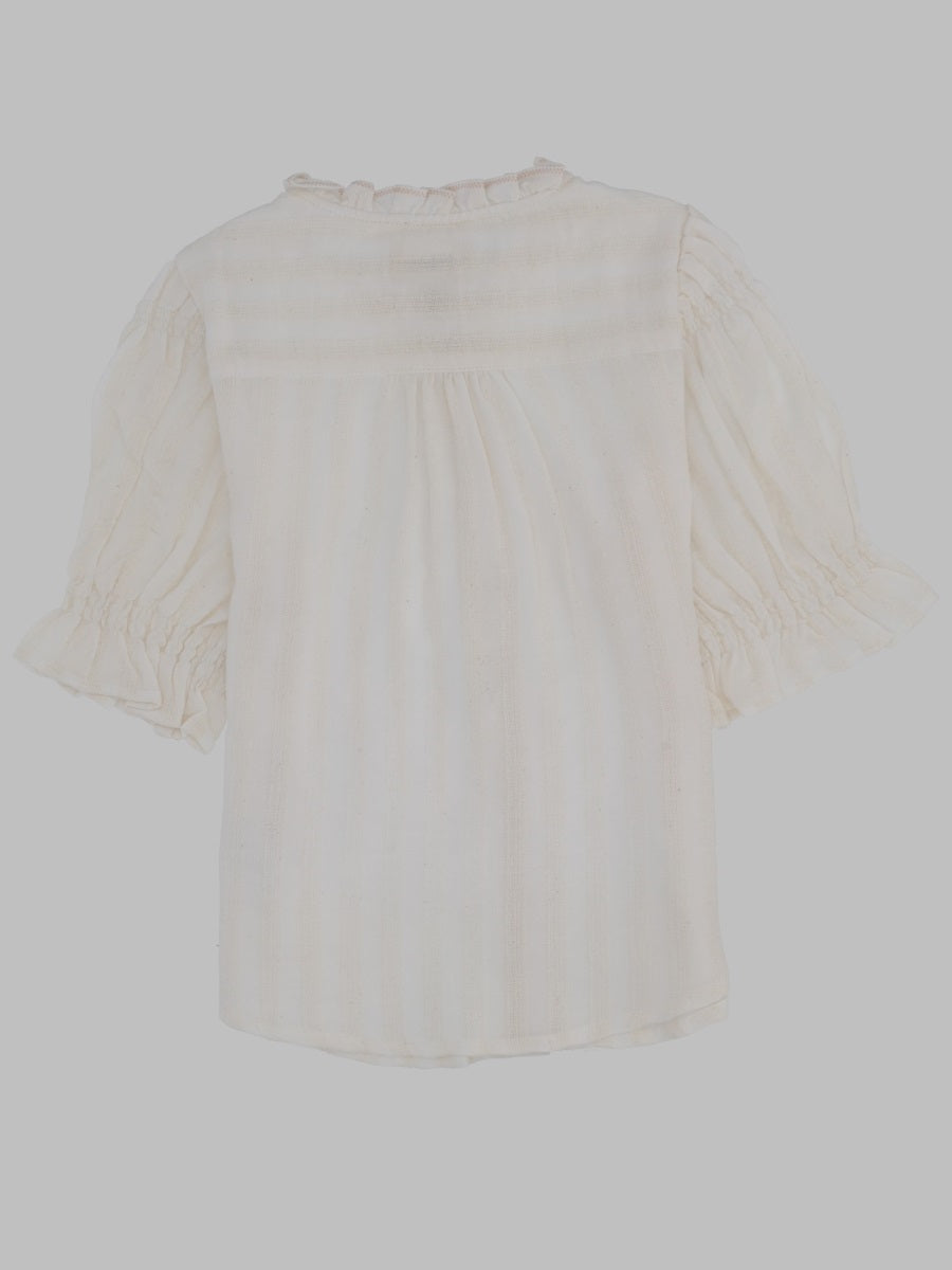 Bellerose Striped Viscose-Cotton Blend Shirt — Multicolor, view 2