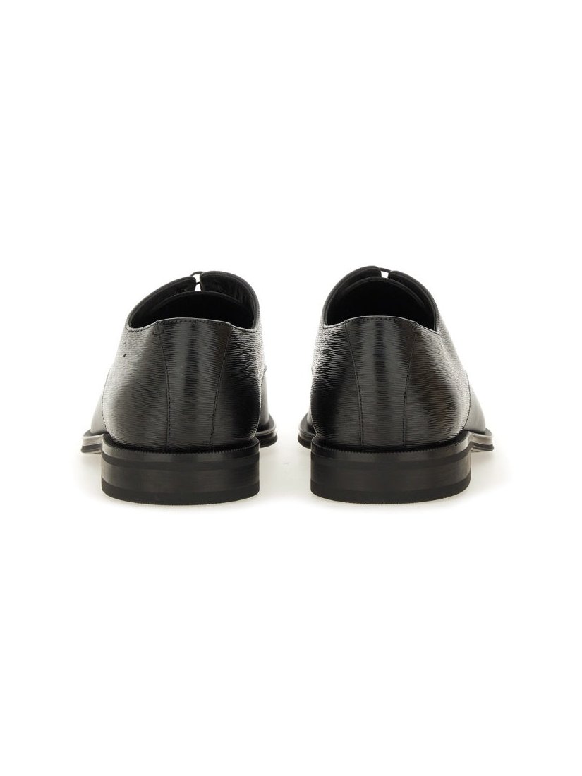Hugo Boss Leather Derby Loafer — Black, view 2
