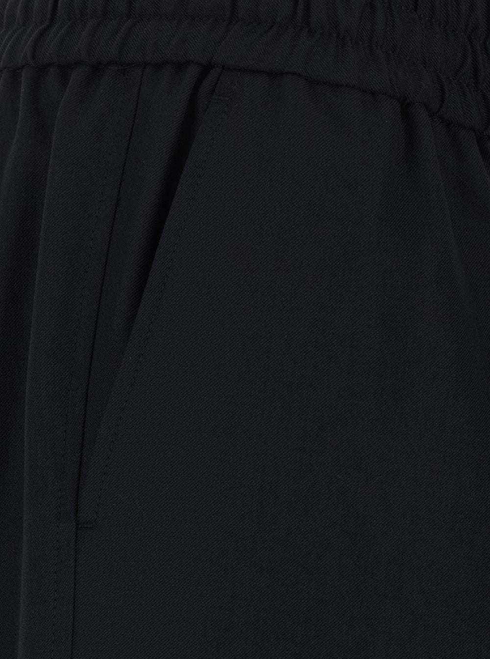 DrôLe De Monsieur Virgin Wool Flannel Trousers — Black, view 3