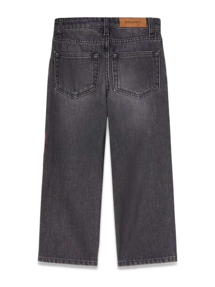 Palm Angels Cotton Denim Jeans — Black, view 2