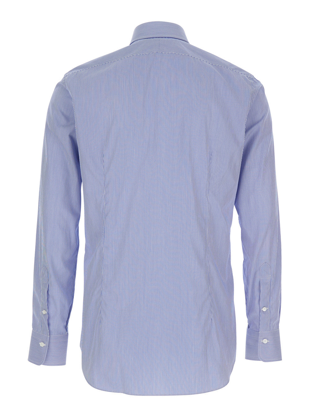 Alessandro Gherardi Striped Classic Collar Shirt — Blue, view 2