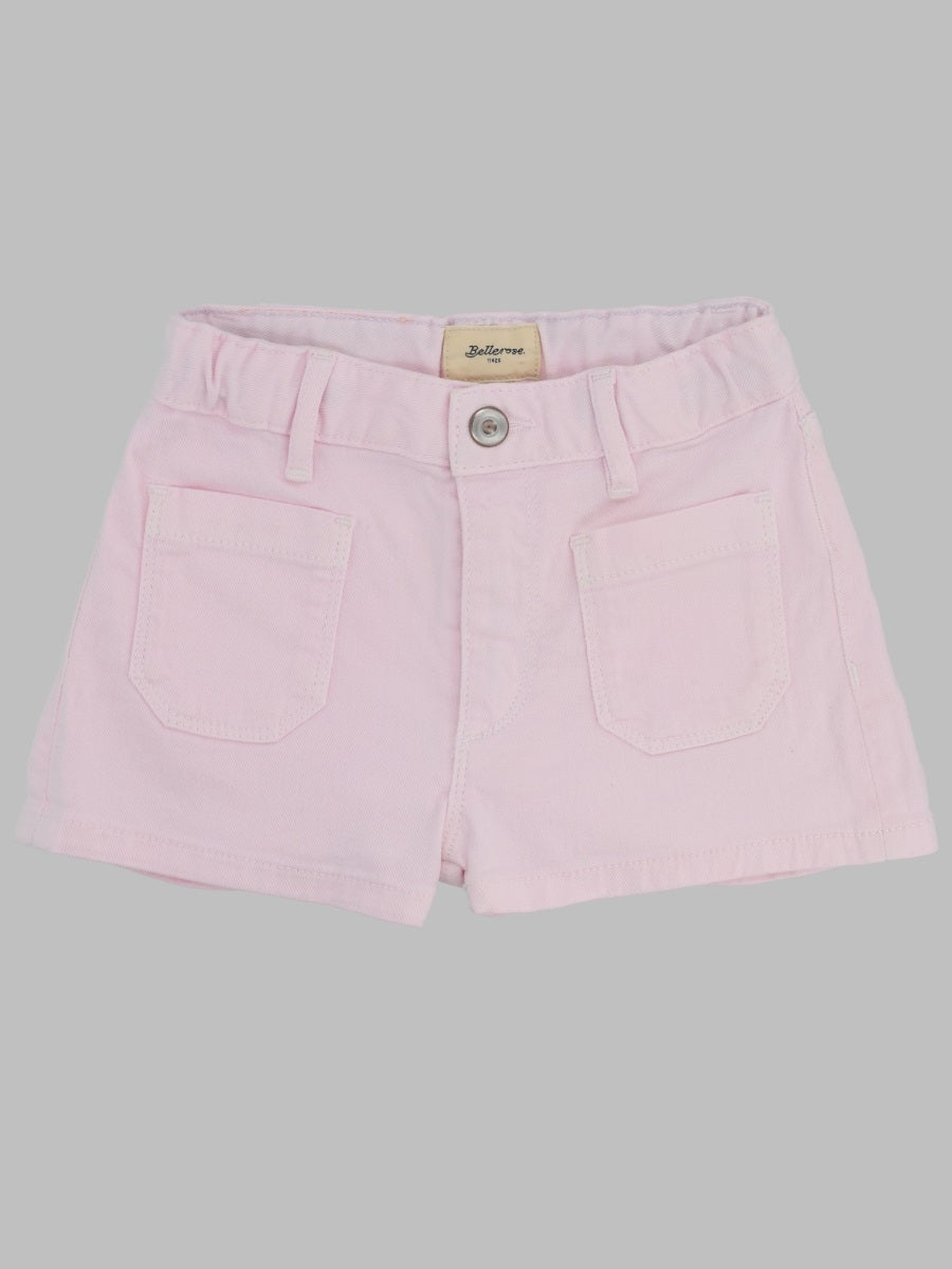 Bellerose Cotton Denim Shorts — Pink by Bellerose