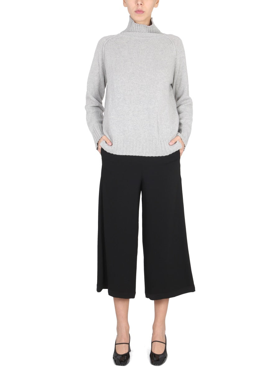 Stefano Mortari Side-Zip Cropped Cropped Trousers — Black by Stefano Mortari