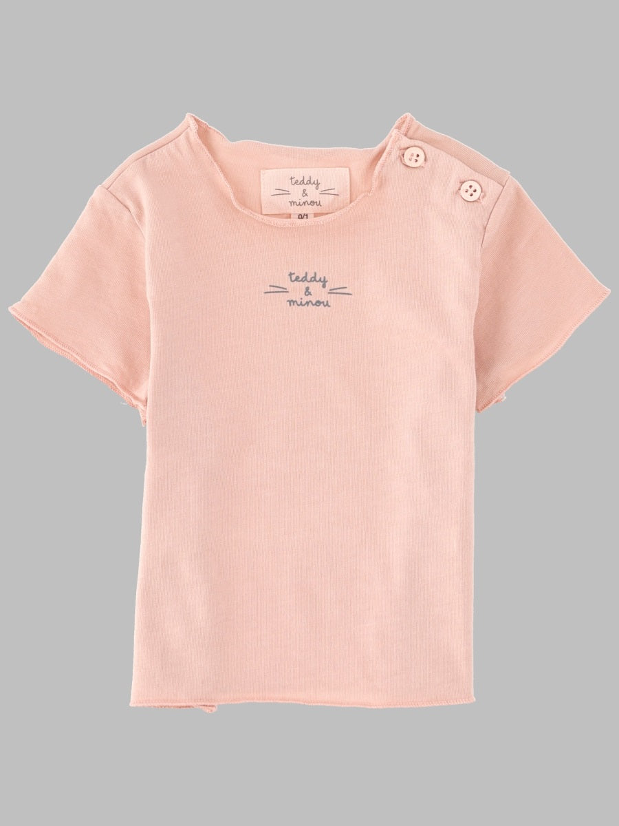 Teddy & Minou Cotton T-shirt — White by Teddy & Minou