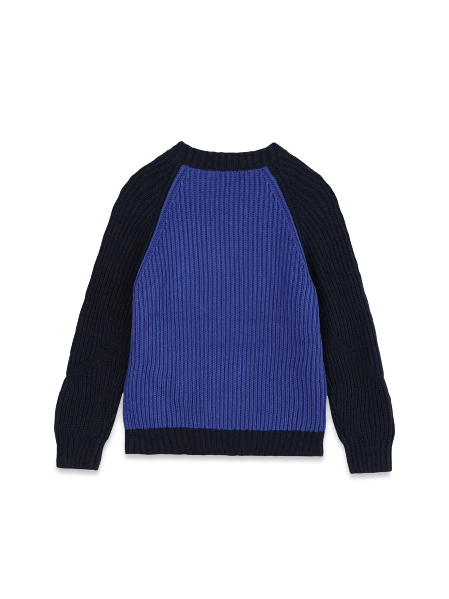 Kenzo Cotton-Wool Knit Sweater — Blue, view 2