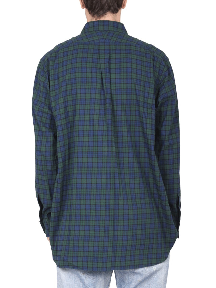 Engineered Garments Oversize Fit Cotton Shirt — Black, view 2