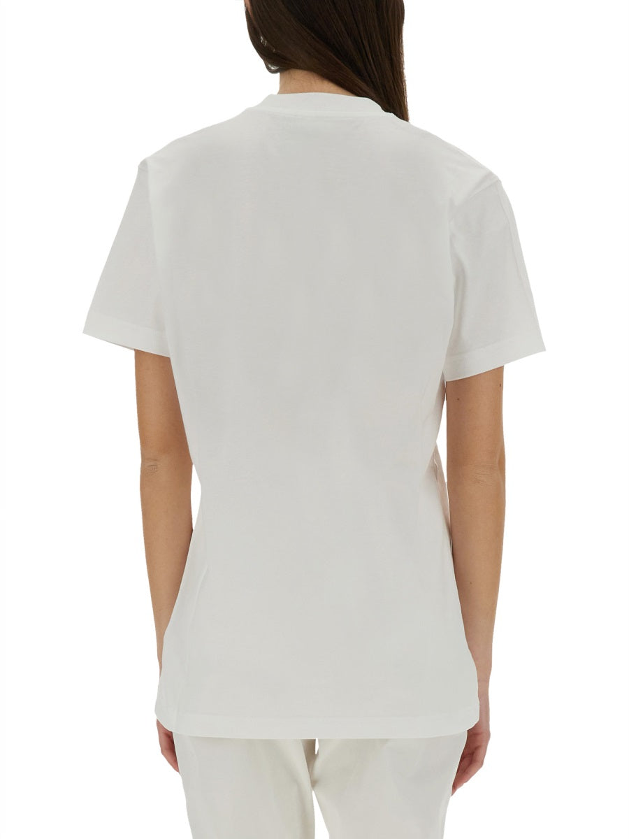 Moschino Printed Cotton T-Shirt — White by Moschino