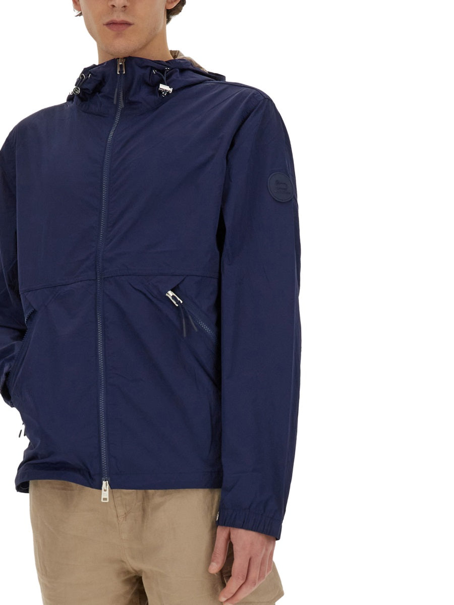 Woolrich Nylon Jacket — Blue, view 2