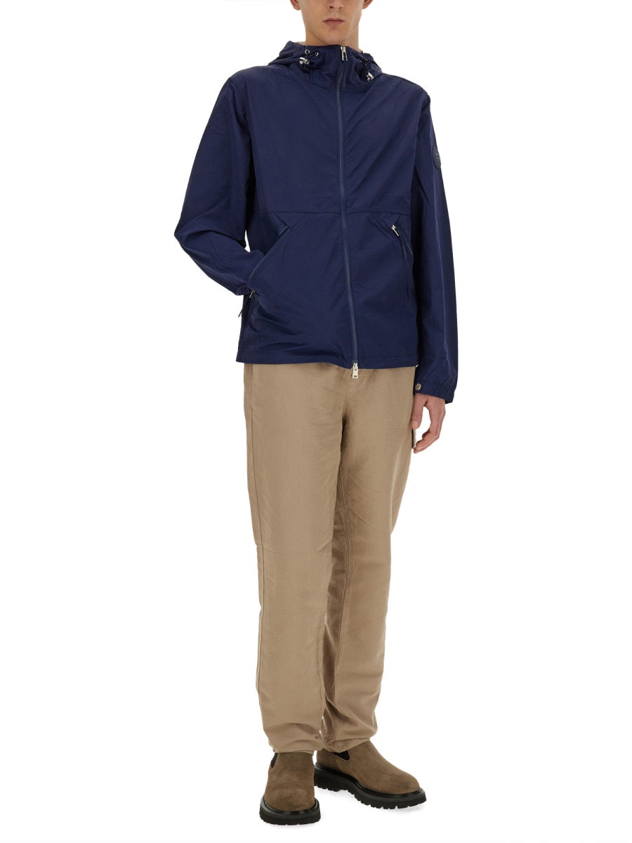 Woolrich Nylon Jacket — Blue, view 4