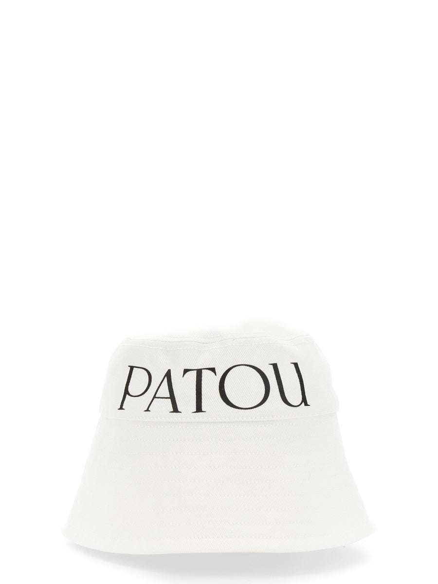 Patou AC027_0132001W Cotton Bucket Hat — White by Patou