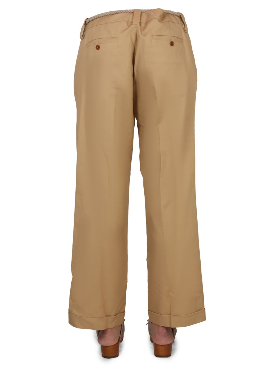 Jejia Carlo Trousers — Beige, view 3