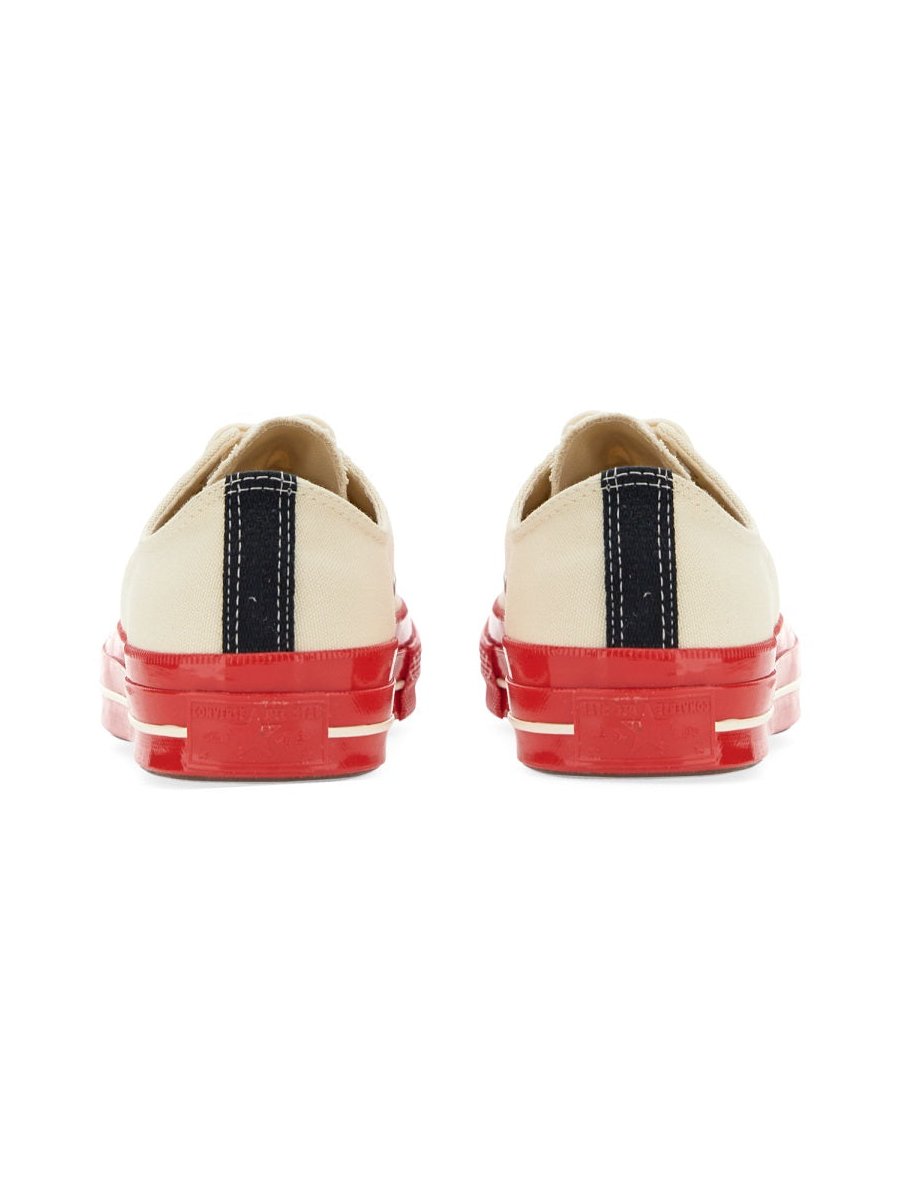 Converse Heart Print Cotton Sneaker — White, view 2