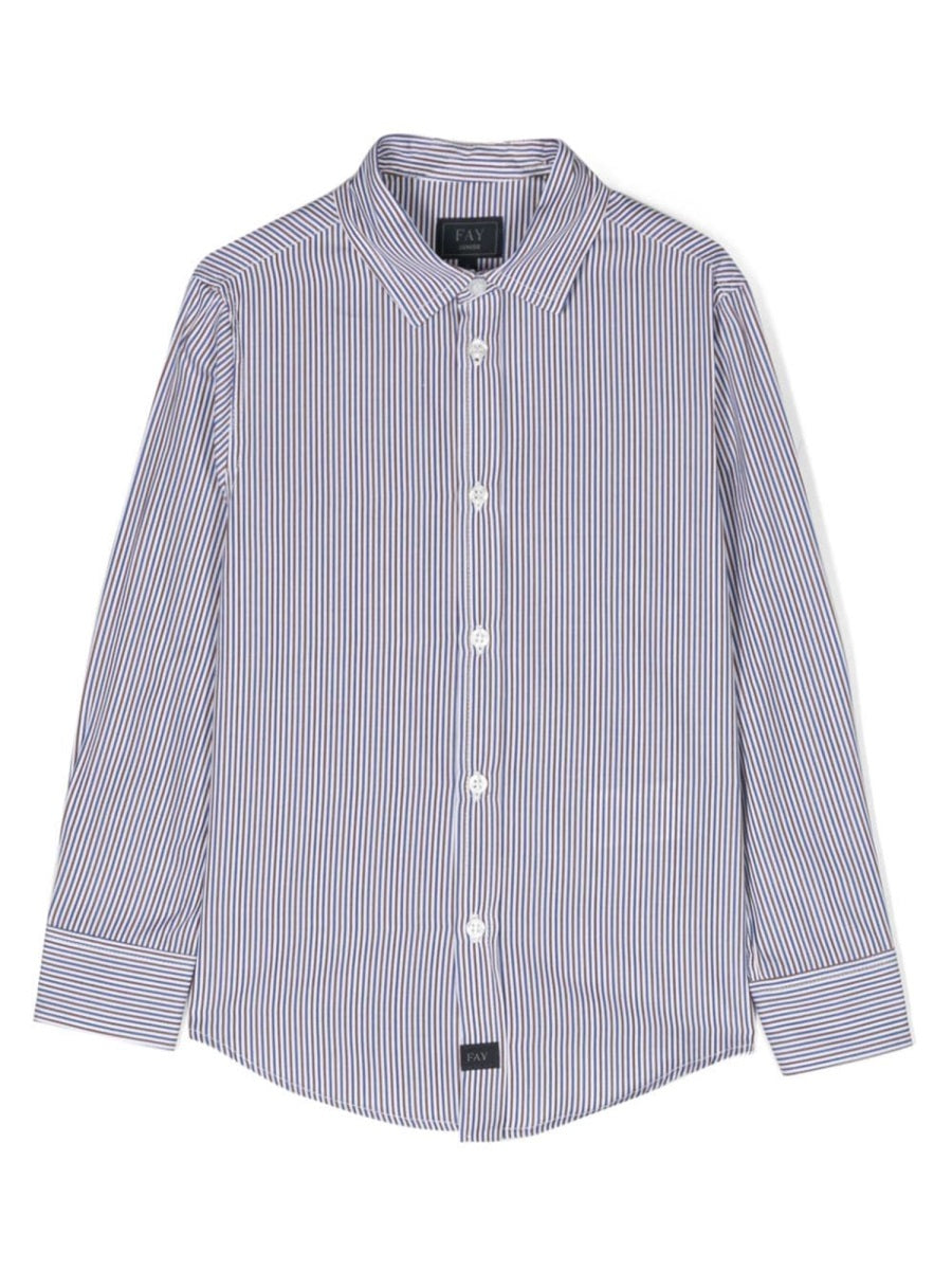 Fay Multicolor Cotton Shirt — Multicolor by Fay