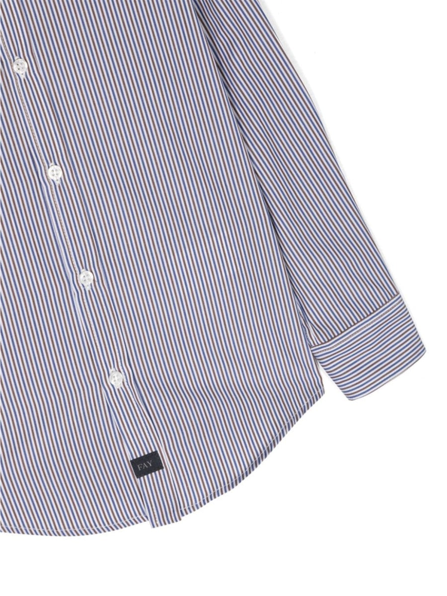 Fay Multicolor Cotton Shirt — Multicolor, view 2