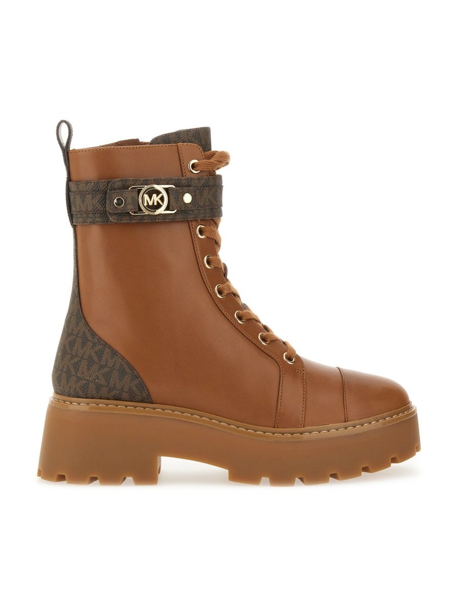 Michael Michael Kors Cow Leather Boot — Beige, view 4