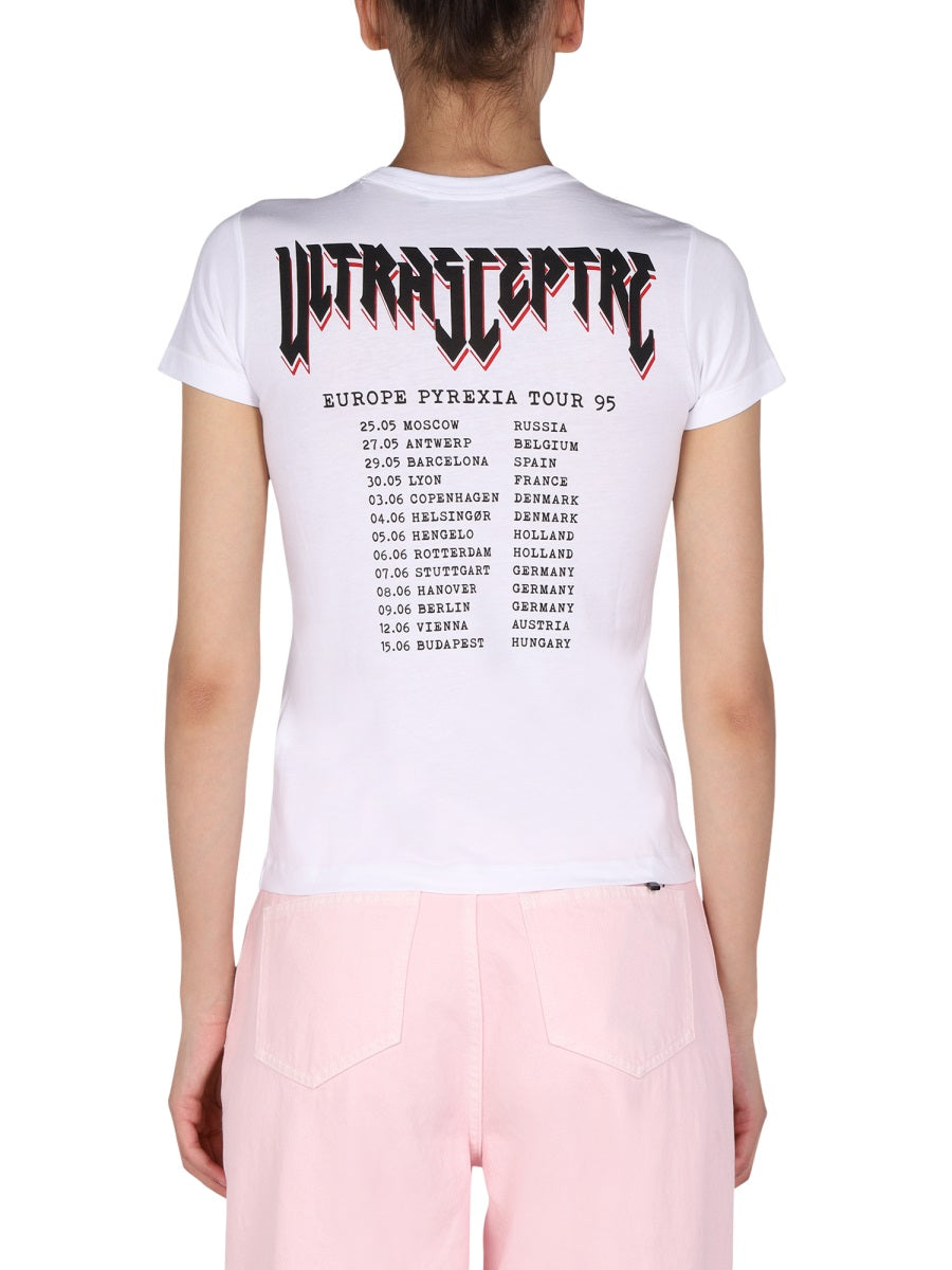 Raf Simons Logo Print T-Shirt — White, view 2