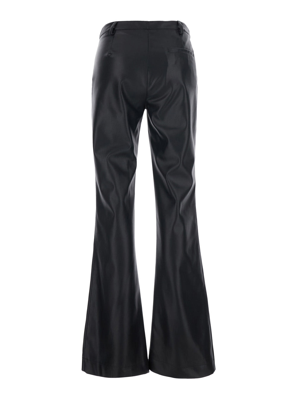 Leplain Eco-Leather Trousers — Black, view 2