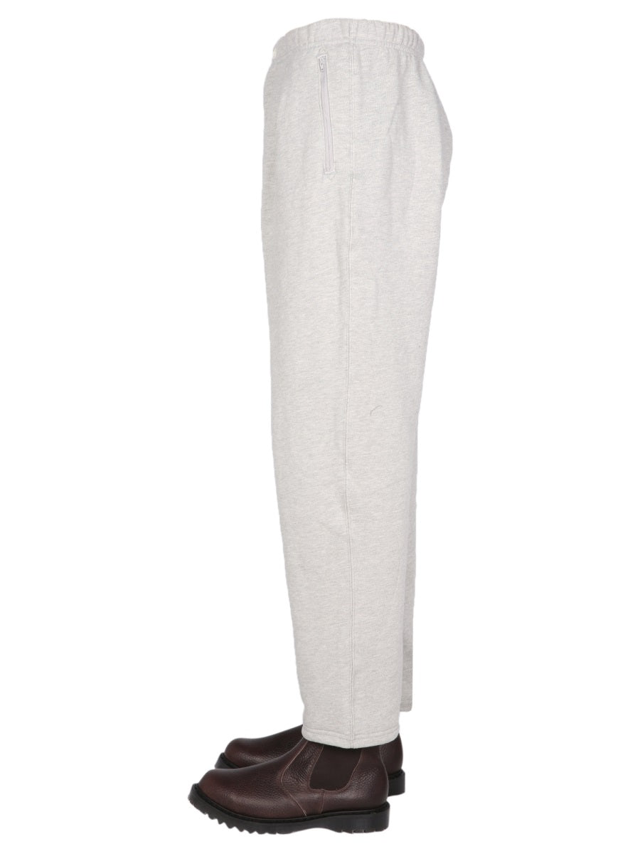 Engineered Garments Wide Leg Cotton Jogging Trousers — Gray, view 3