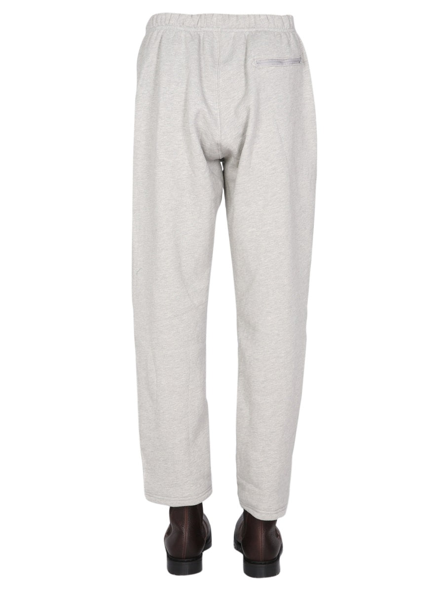 Engineered Garments Wide Leg Cotton Jogging Trousers — Gray, view 4
