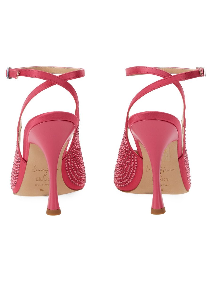 Liu Jo Satin Slingback Heel — Pink, view 2