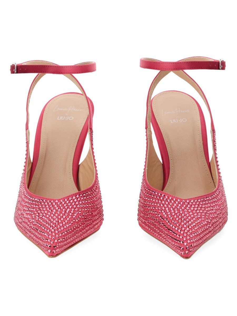 Liu Jo Satin Slingback Heel — Pink, view 3