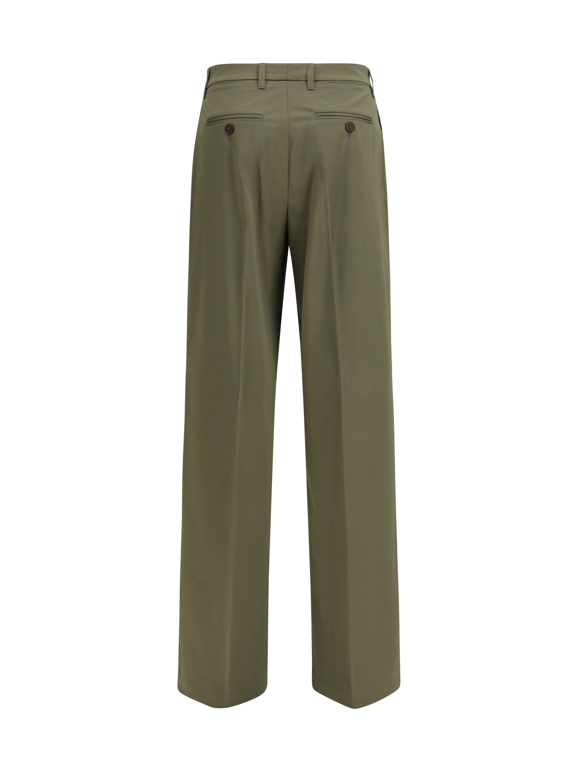 True Royal Cotton Tailored Trousers — Olive, view 2