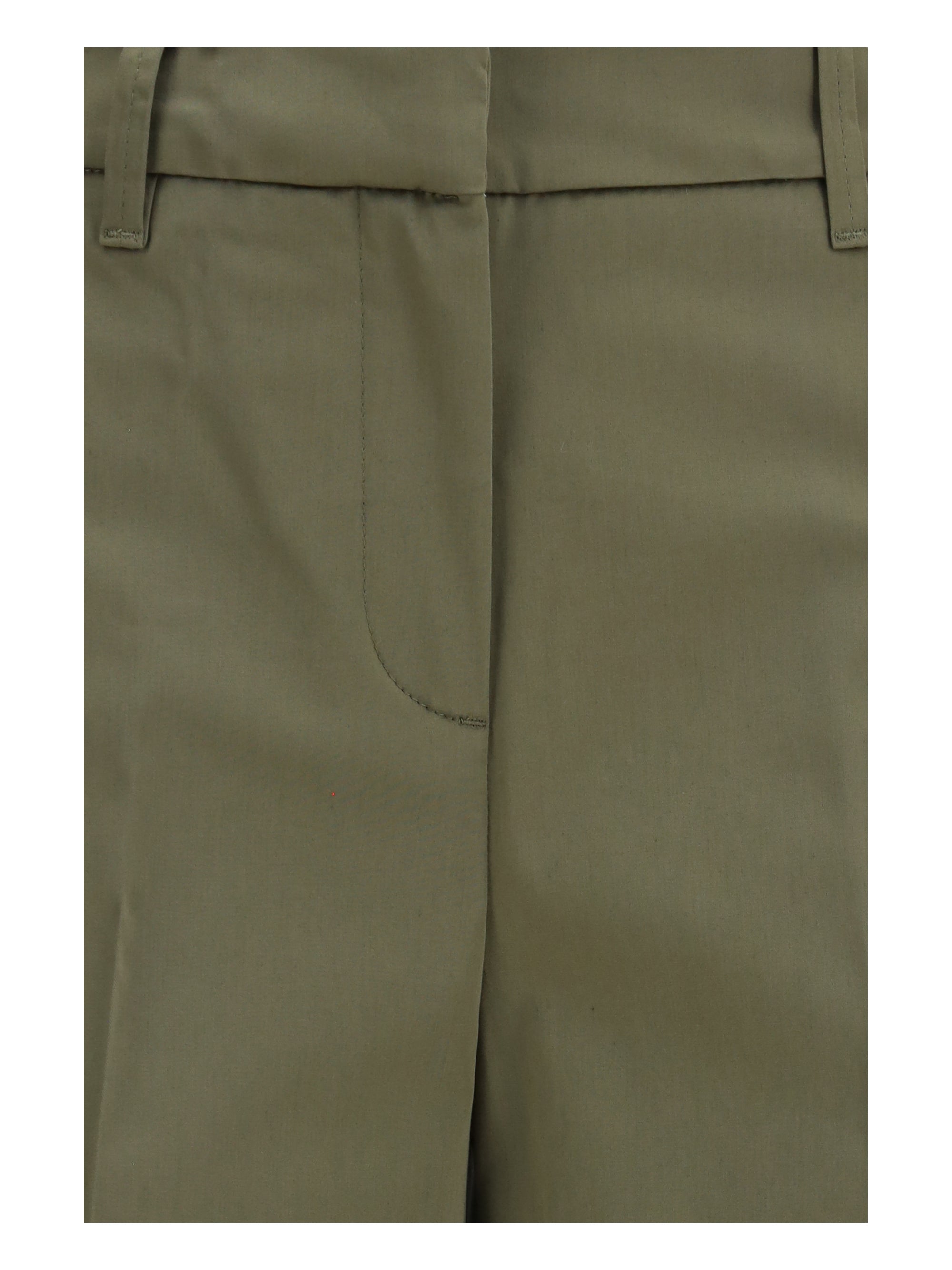 True Royal Cotton Tailored Trousers — Olive, view 3