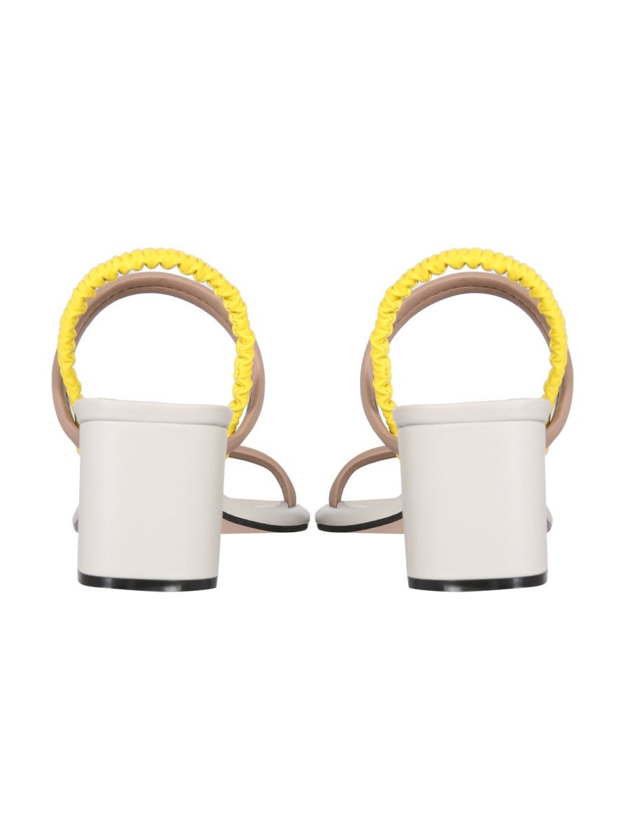 Alysi Leather Straps Sandals — Beige, view 2