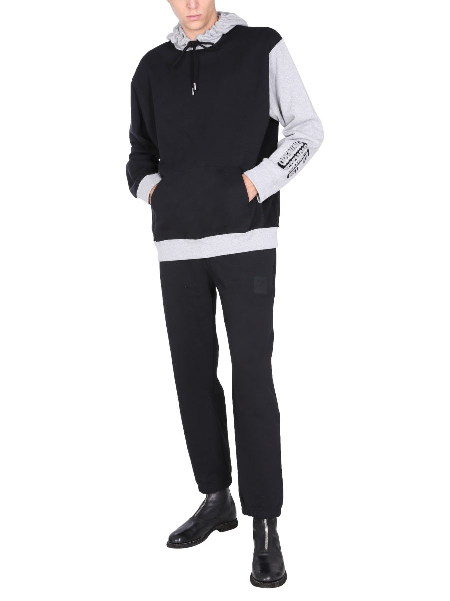 Opening Ceremony Flocked Logo Sweatshirt — Black, view 2