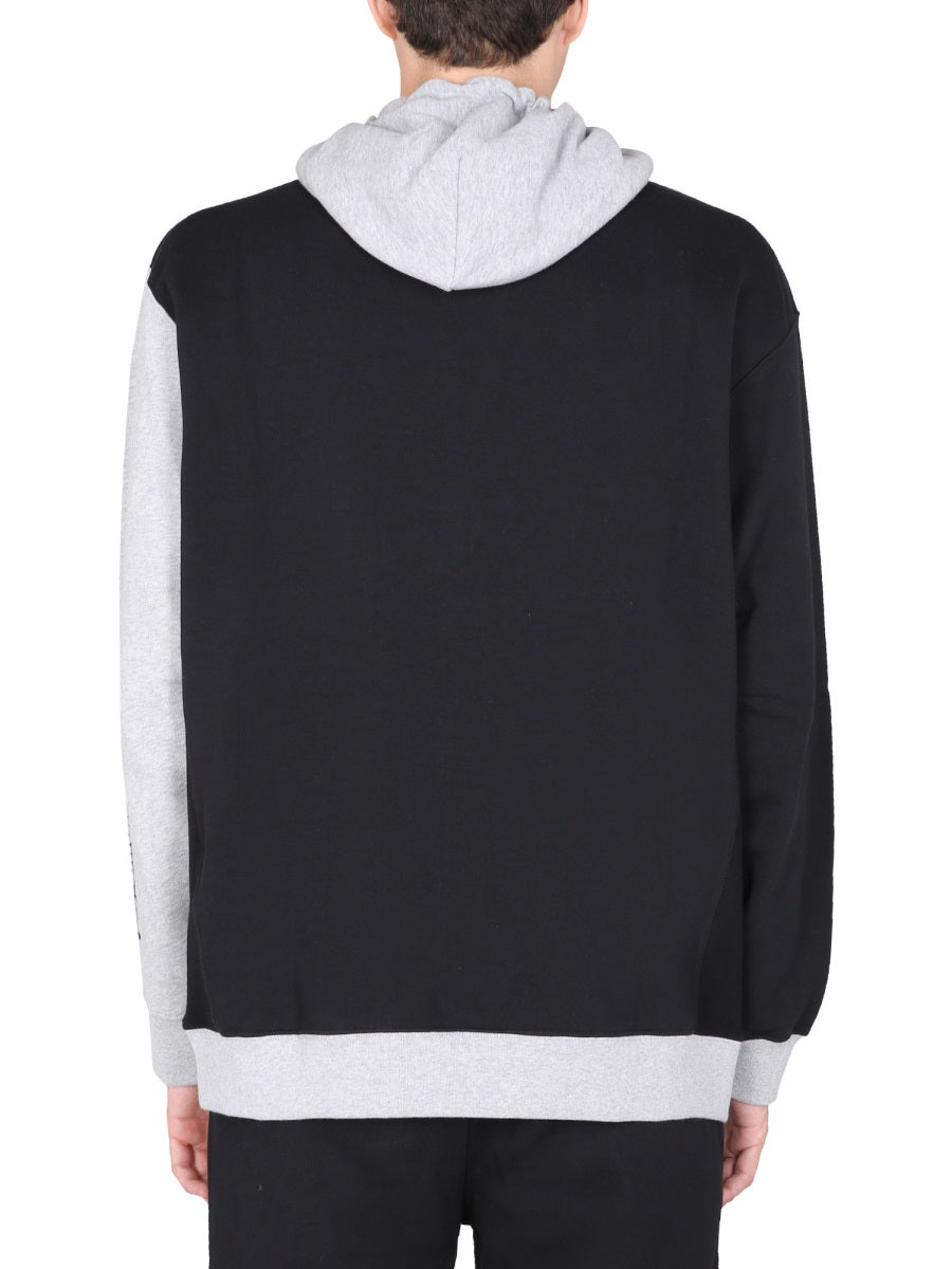 Opening Ceremony Flocked Logo Sweatshirt — Black, view 4