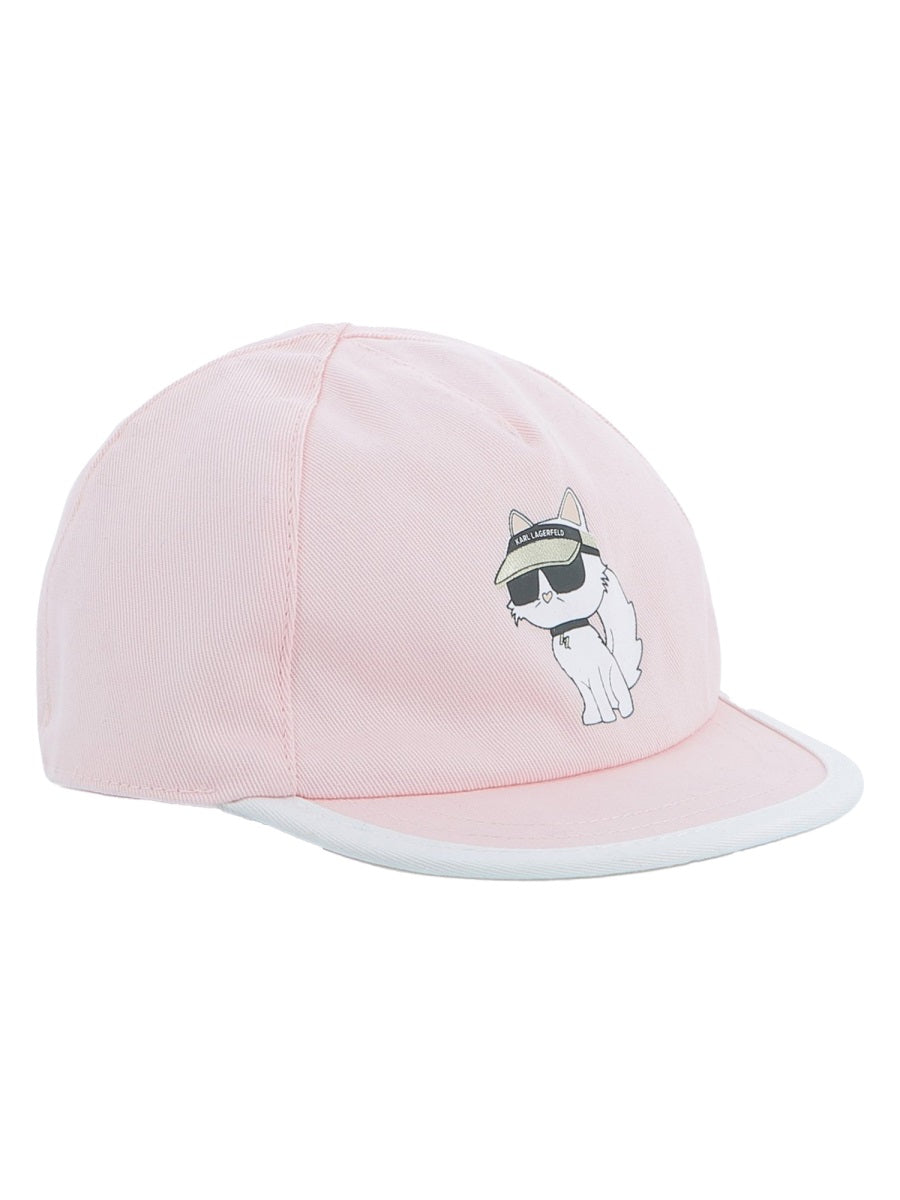 Karl Lagerfeld Z30572K_475 Cotton Sun Hat — Pink by Karl Lagerfeld