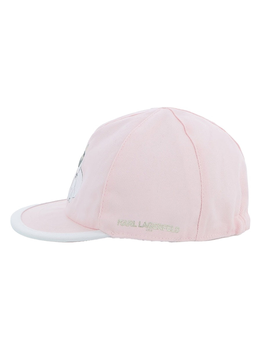 Karl Lagerfeld Z30572K_475 Cotton Sun Hat — Pink, view 3
