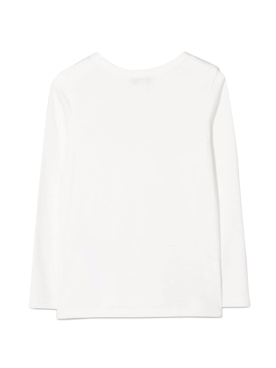 Lanvin Logo-Embroidered Cotton-Modal Blend T-Shirt — White, view 8