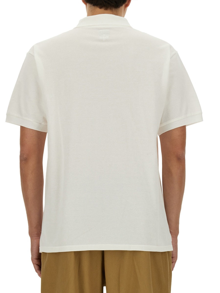 South2 West8 100% Cotton Polo Shirt — White by South2 West8