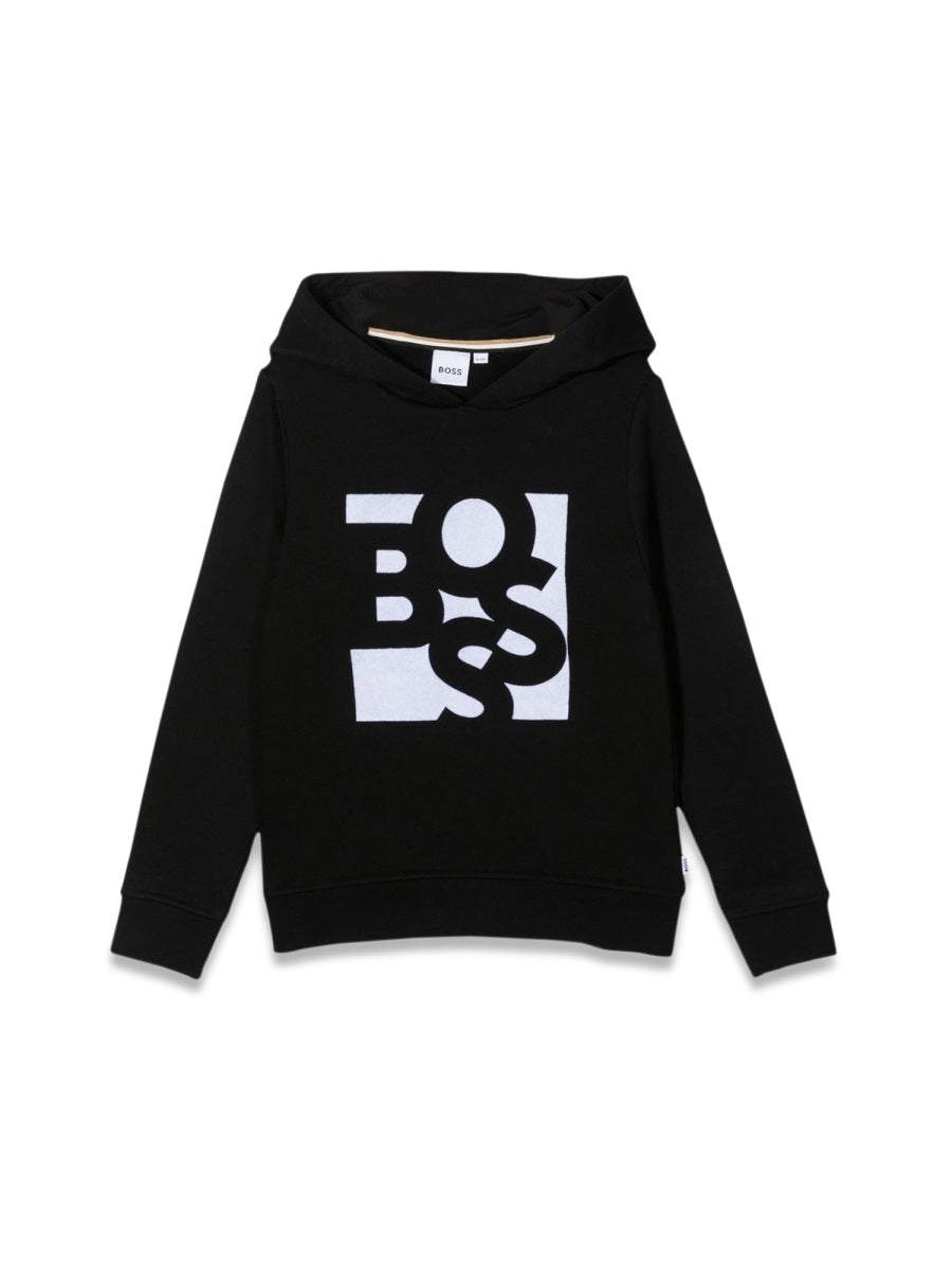 Hugo Boss Cotton-blend Hoodie Sweatshirt — Black by Hugo Boss