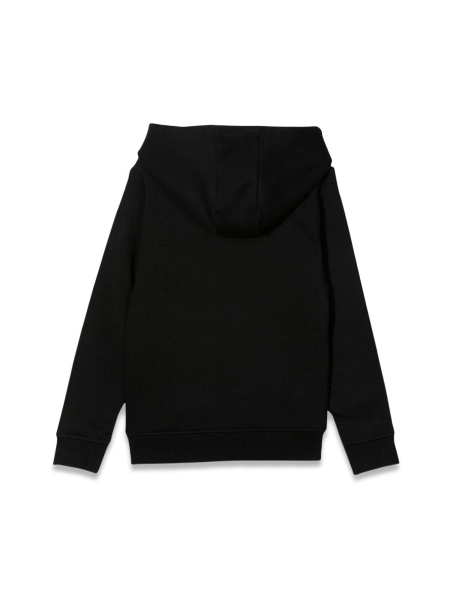 Hugo Boss Cotton-blend Hoodie Sweatshirt — Black, view 3