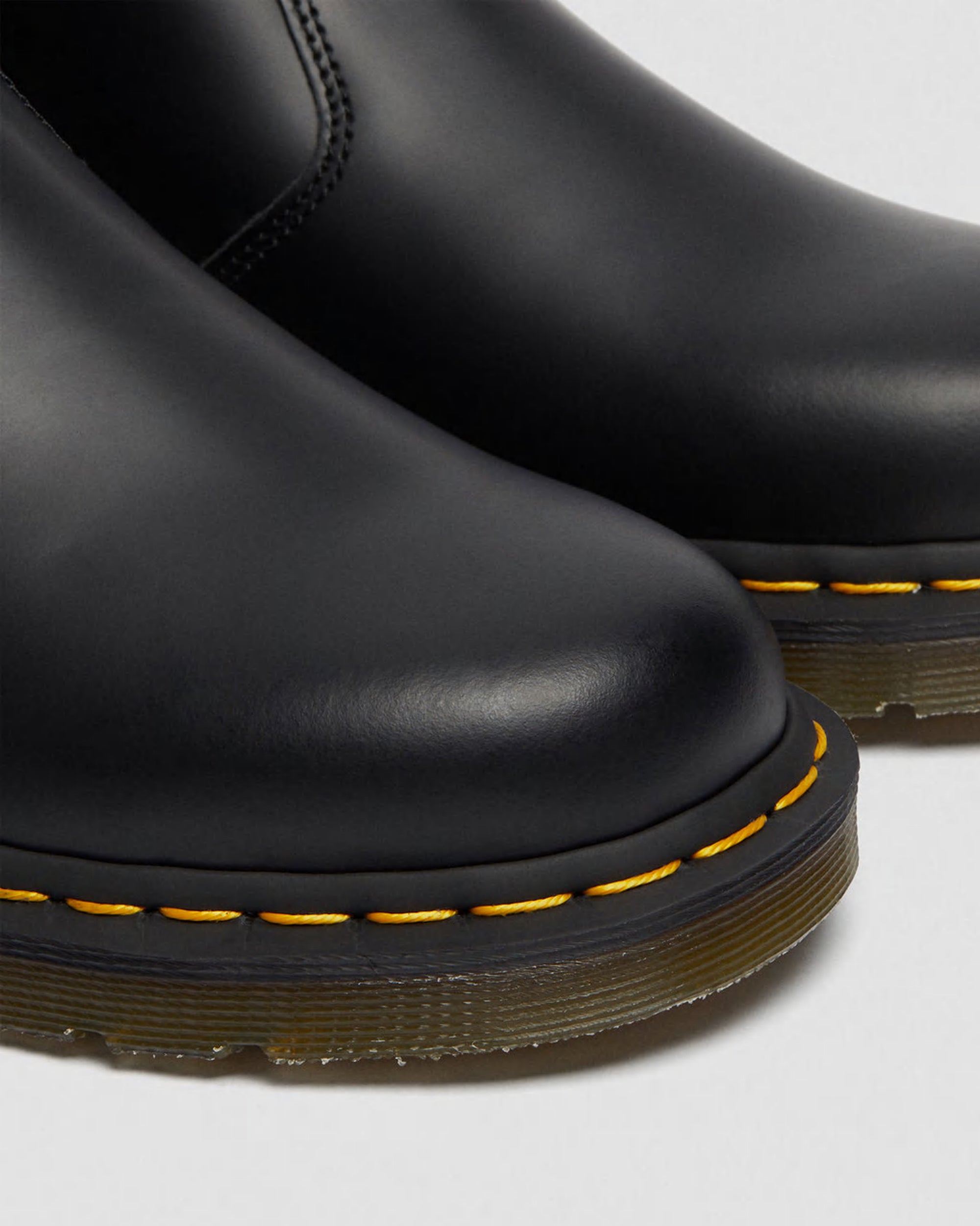 Dr. Martens Signature Yellow Welt Stitching Chelsea Boot — Black, view 4