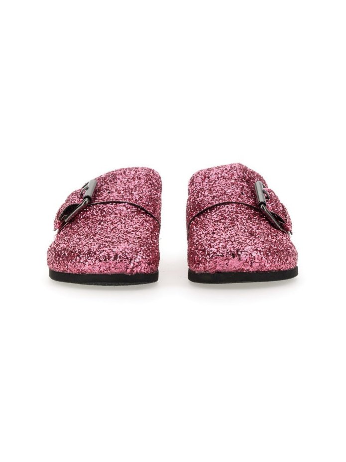 Philosophy Di Lorenzo Serafini Glitter-Finish PVC Sandal — Pink, view 2