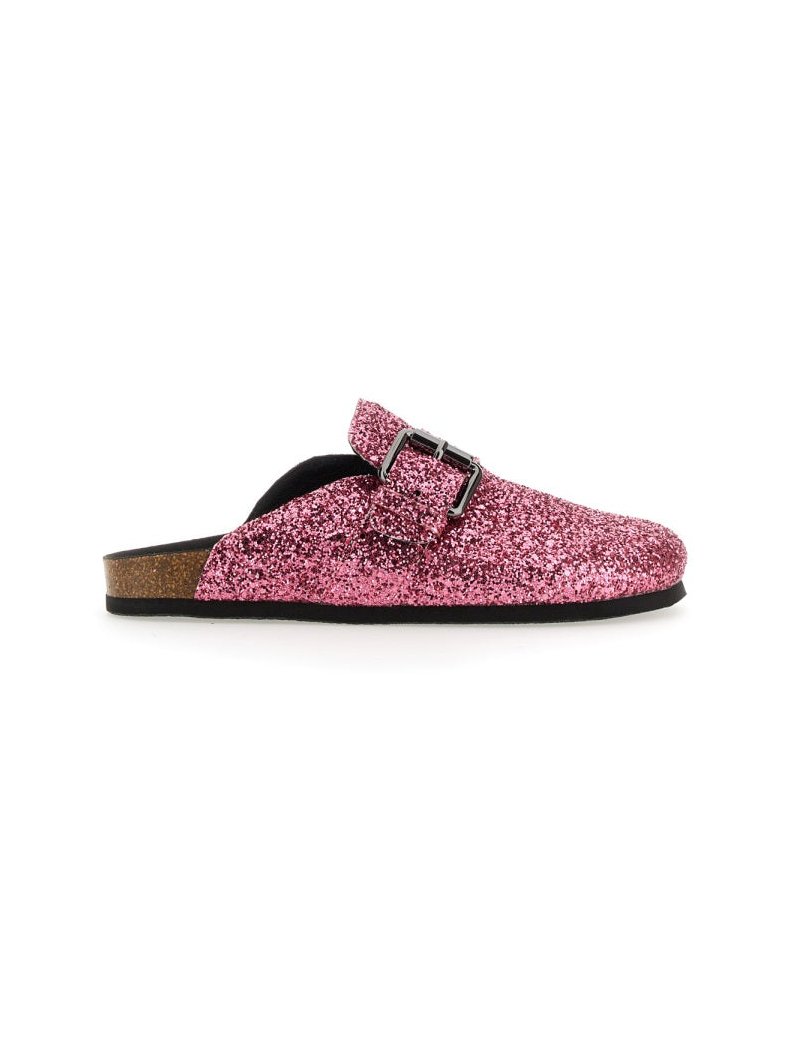 Philosophy Di Lorenzo Serafini Glitter-Finish PVC Sandal — Pink, view 3