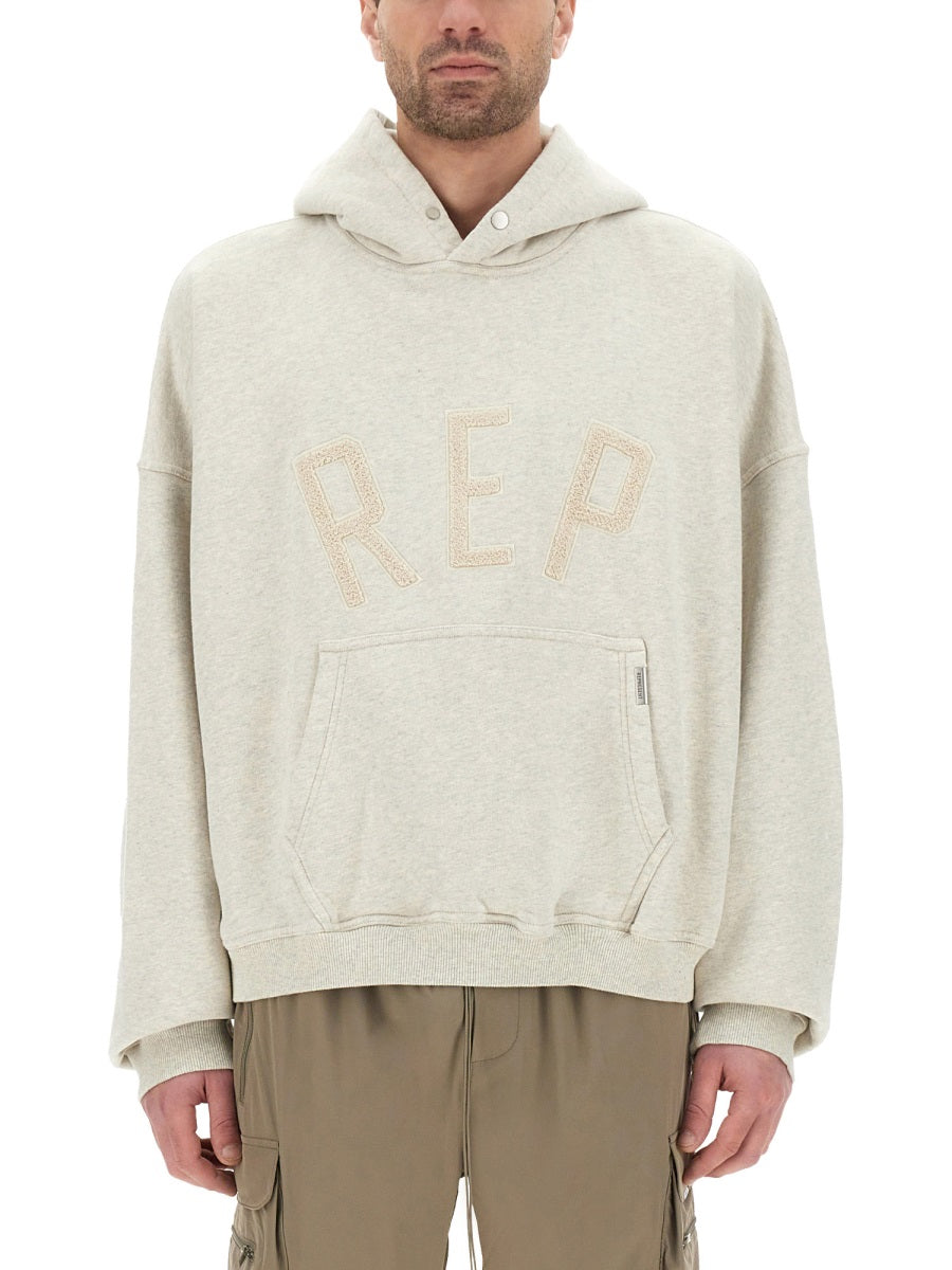Represent 100% Cotton Hoodie — White, view 3