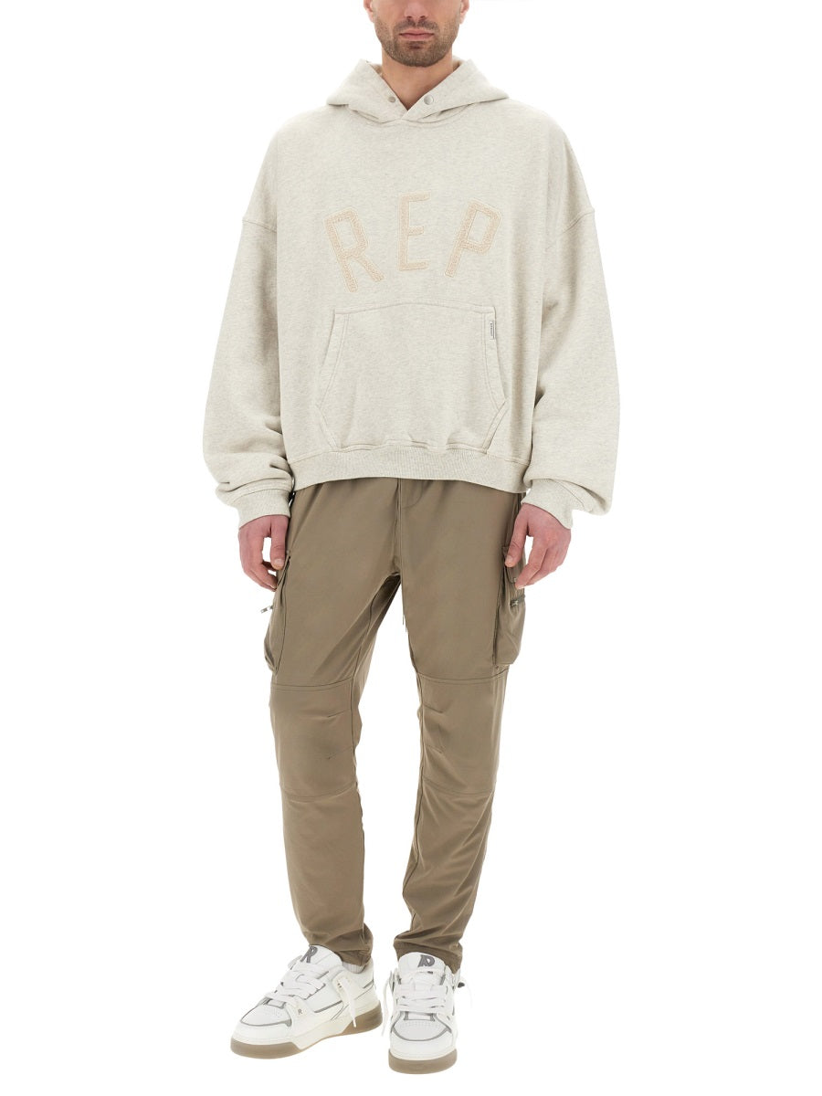 Represent 100% Cotton Hoodie — White, view 4