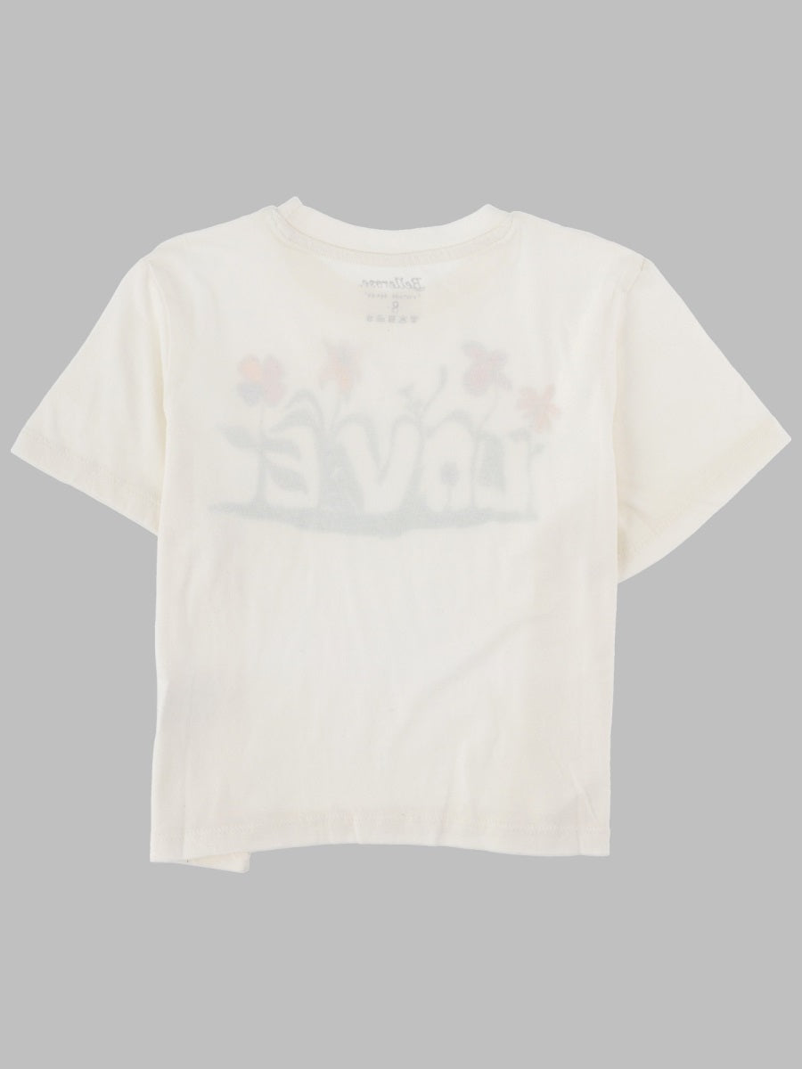 Bellerose Organic Cotton T-Shirt — White, view 2
