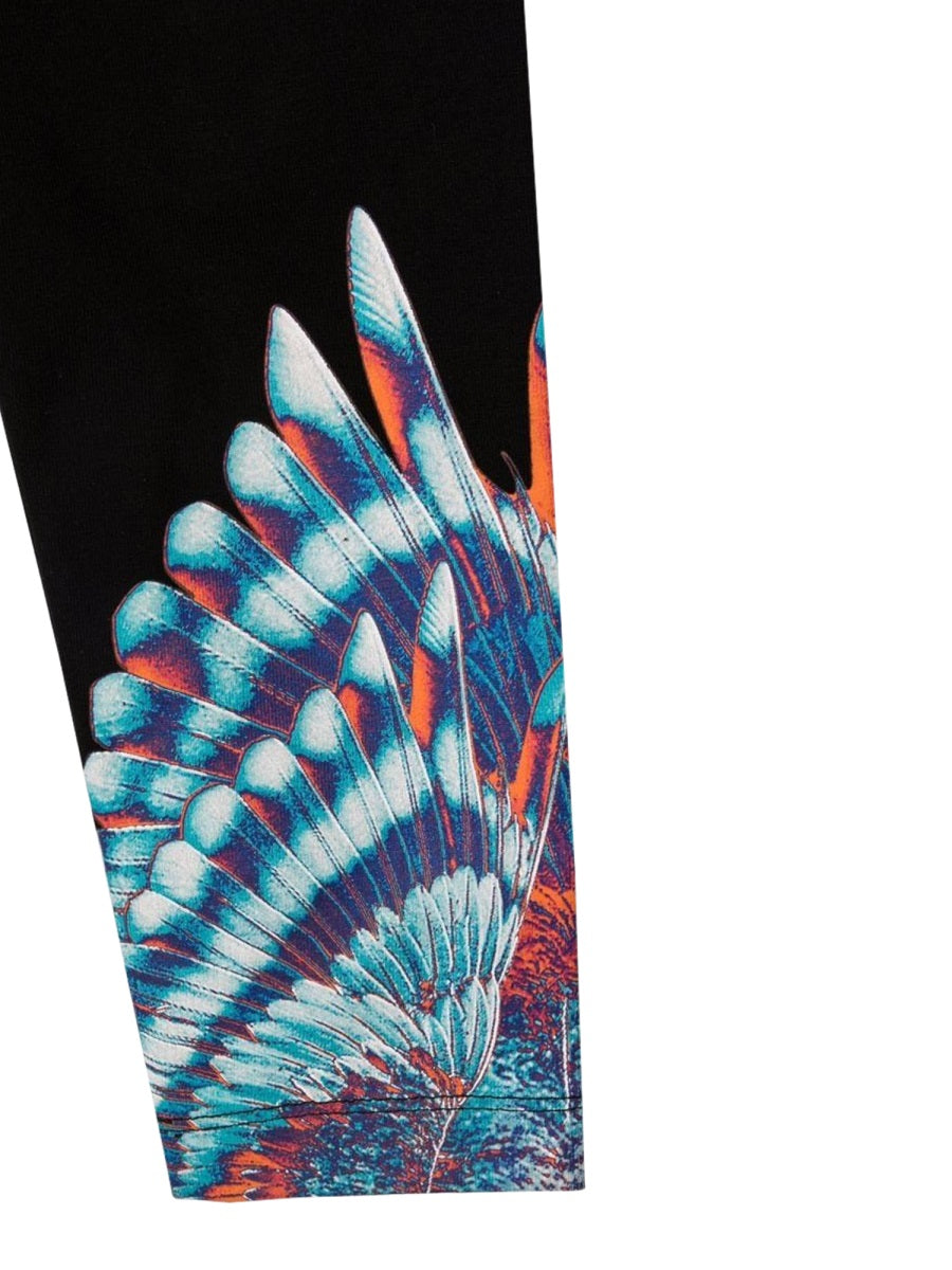 Marcelo Burlon County Of Milan Blue Birds Wings Leggings — Black, view 2