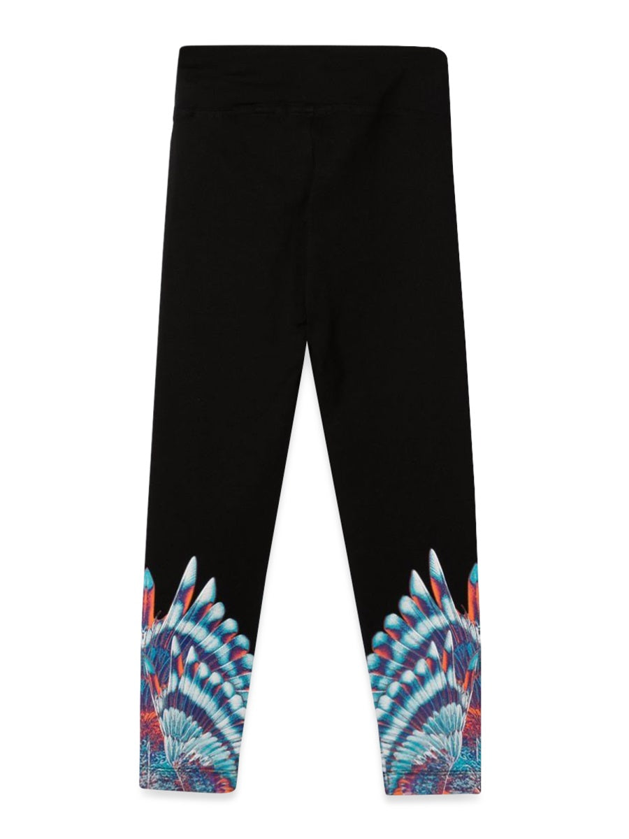 Marcelo Burlon County Of Milan Blue Birds Wings Leggings — Black, view 3