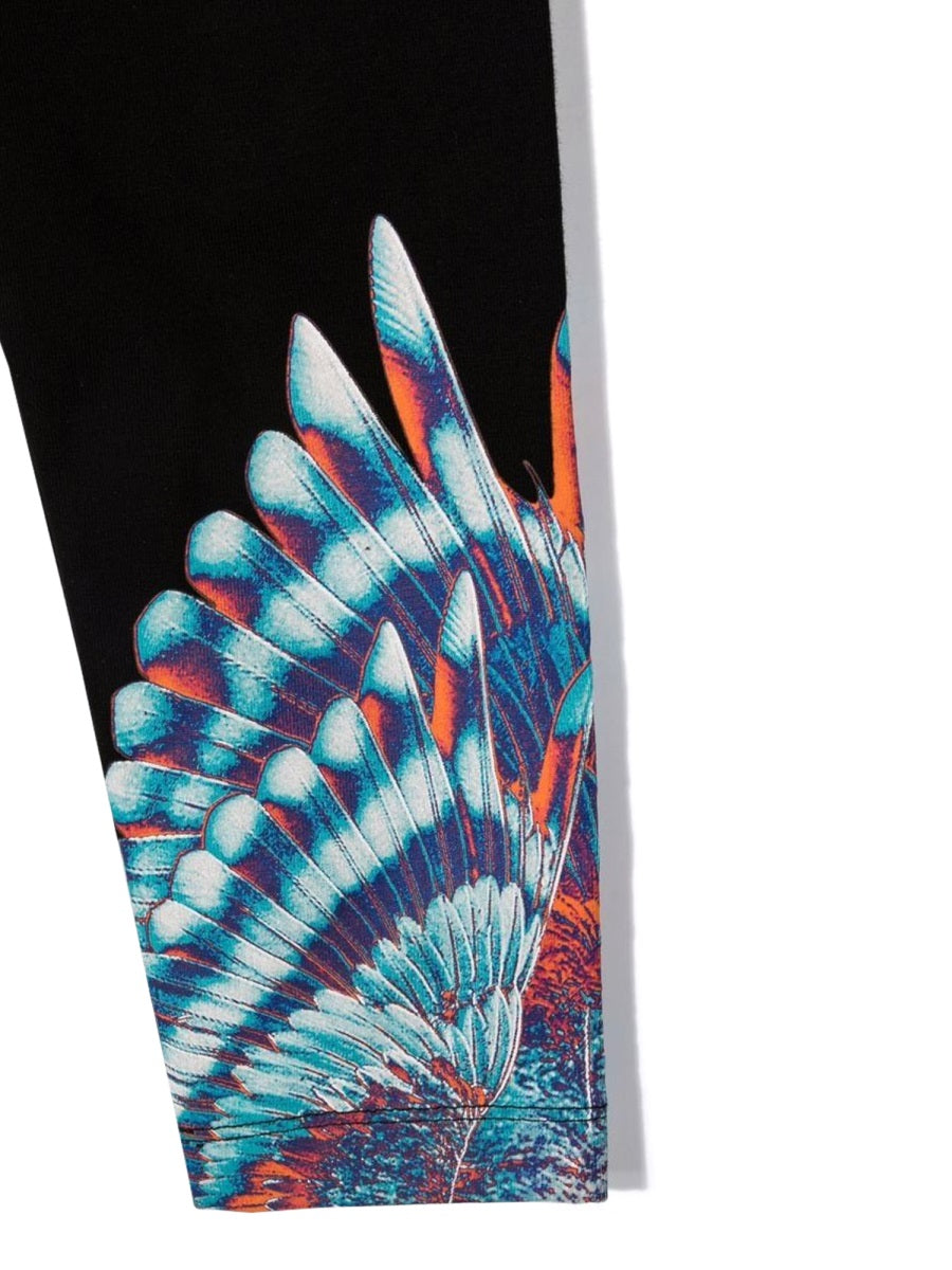 Marcelo Burlon County Of Milan Blue Birds Wings Leggings — Black, view 5
