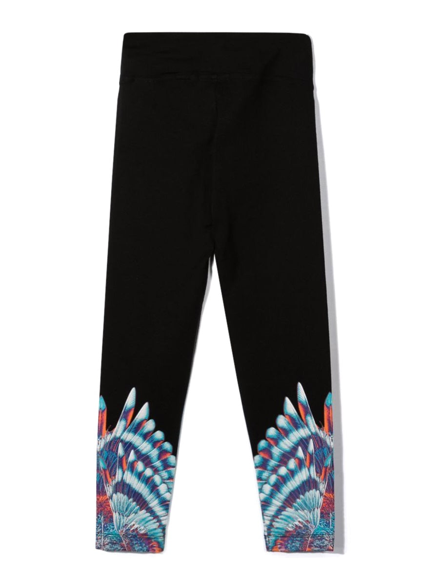 Marcelo Burlon County Of Milan Blue Birds Wings Leggings — Black, view 6